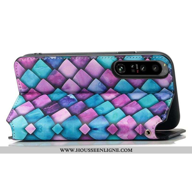 Flip Cover Sony Xperia 1 IV Design RFID Caseneo