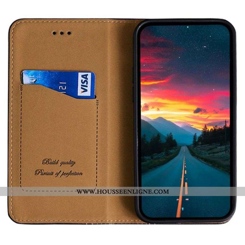 Flip Cover Sony Xperia 1 IV Simili Cuir Vintage