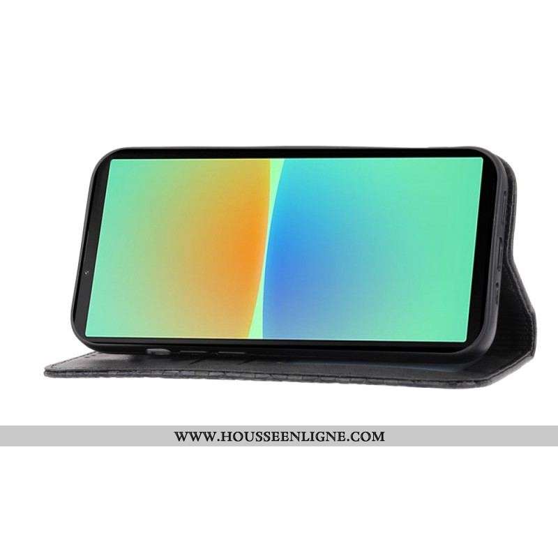 Flip Cover Sony Xperia 1 IV Style Cuir Motif 3D avec Lanière