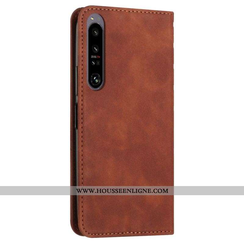 Flip Cover Sony Xperia 1 IV Style Cuir Motif 3D