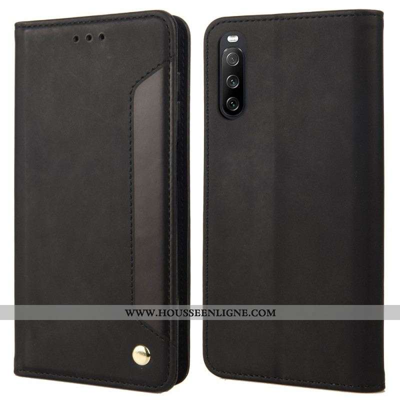 Flip Cover Sony Xperia 10 IV Bicolore