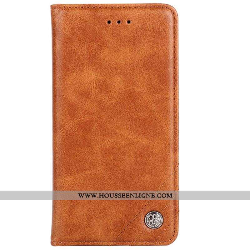 Flip Cover Sony Xperia 10 IV Simili Cuir Rivet Décoratif