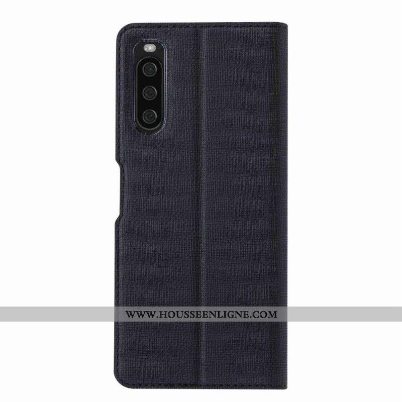 Flip Cover Sony Xperia 10 IV Texture Tissu VILI