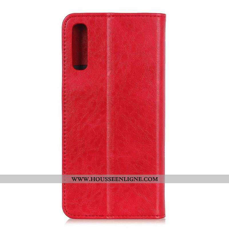 Flip Cover Sony Xperia 5 II Cuir Fendu Texturé