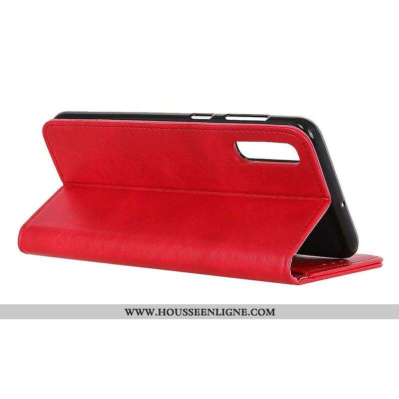 Flip Cover Sony Xperia 5 II Cuir Fendu Texturé
