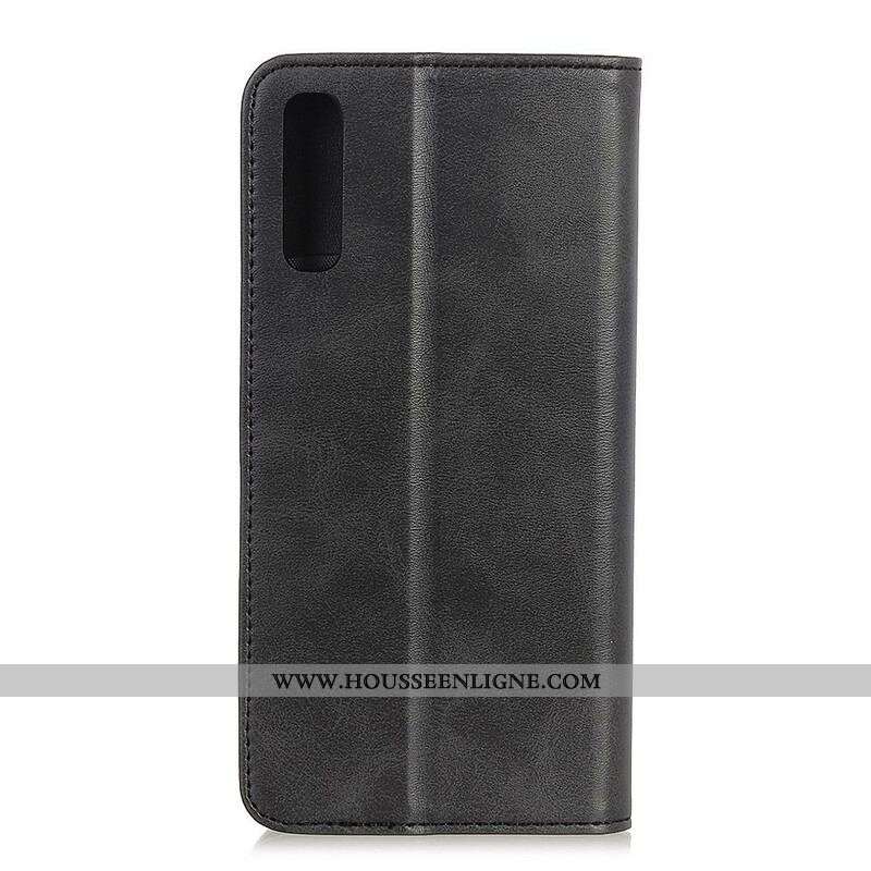 Flip Cover Sony Xperia 5 II Cuir Fendu Élégance