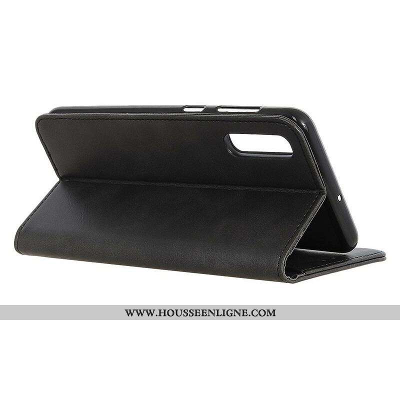 Flip Cover Sony Xperia 5 II Cuir Fendu Élégance