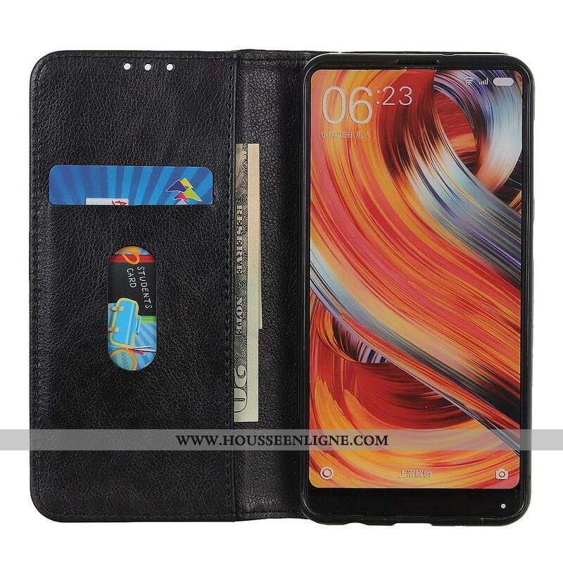 Flip Cover Sony Xperia 5 II Version Cuir Fendu