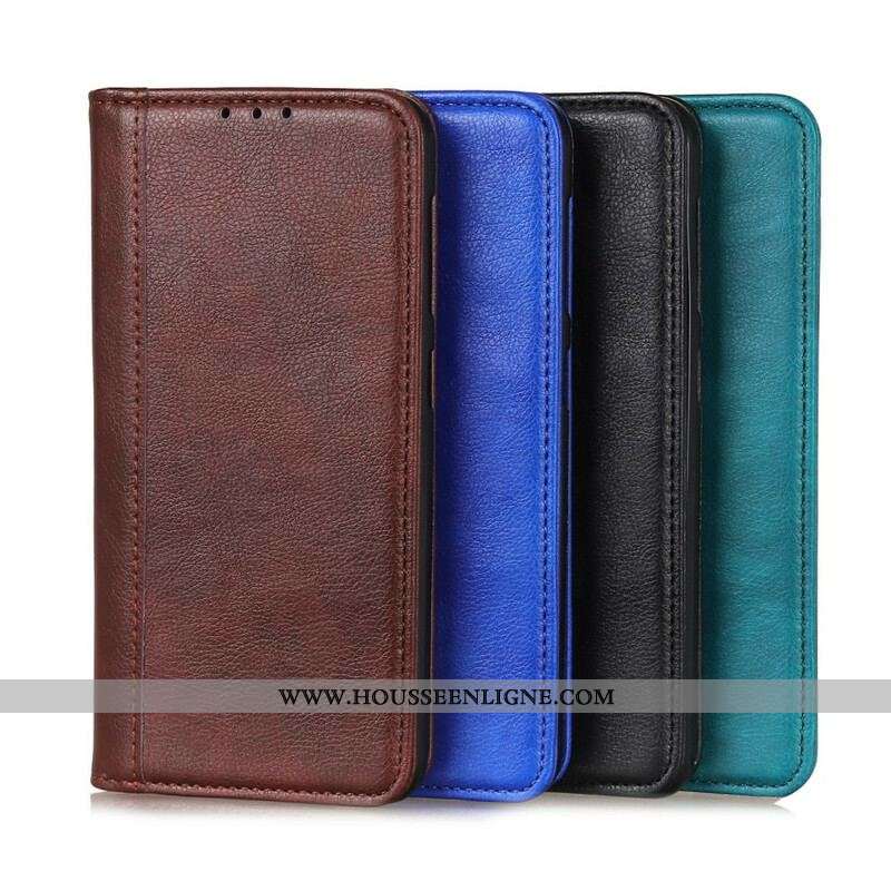 Flip Cover Sony Xperia 5 II Version Cuir Fendu