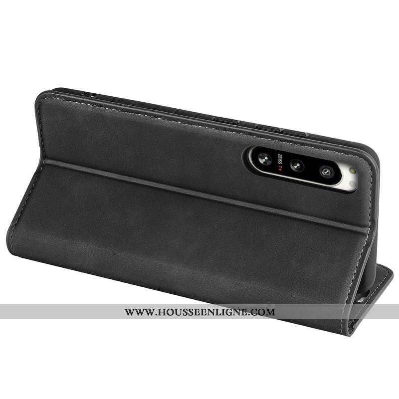 Flip Cover Sony Xperia 5 IV Style Cuir