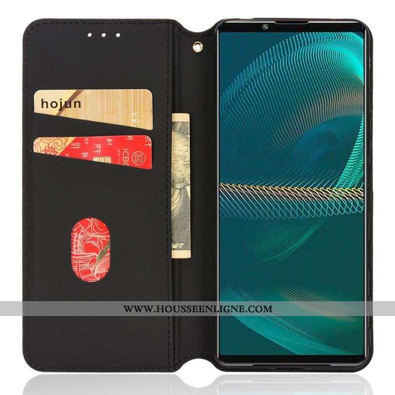 Flip Cover Sony Xperia 5 IV Texture 3D