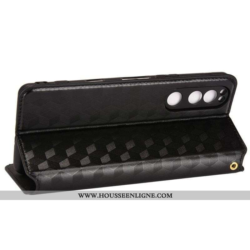 Flip Cover Sony Xperia 5 IV Texture 3D