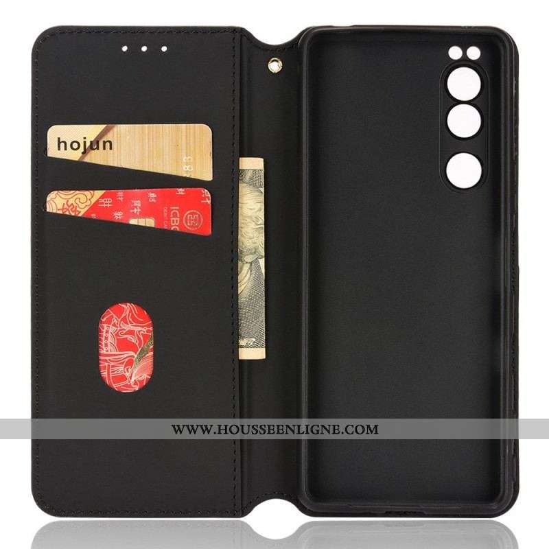 Flip Cover Sony Xperia 5 IV Texture 3D
