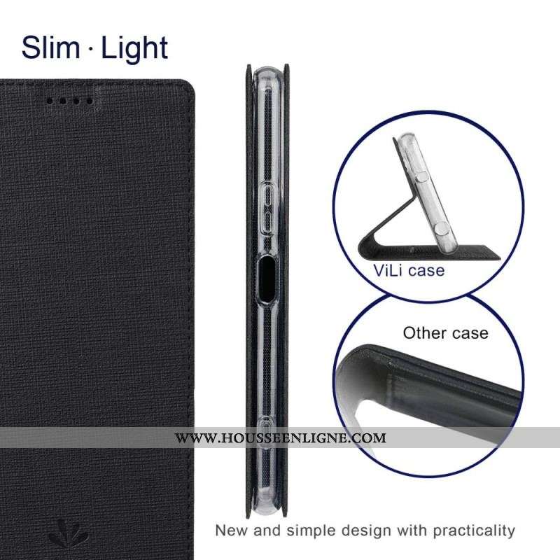 Flip Cover Sony Xperia 5 IV Texturée VILI DMX Series