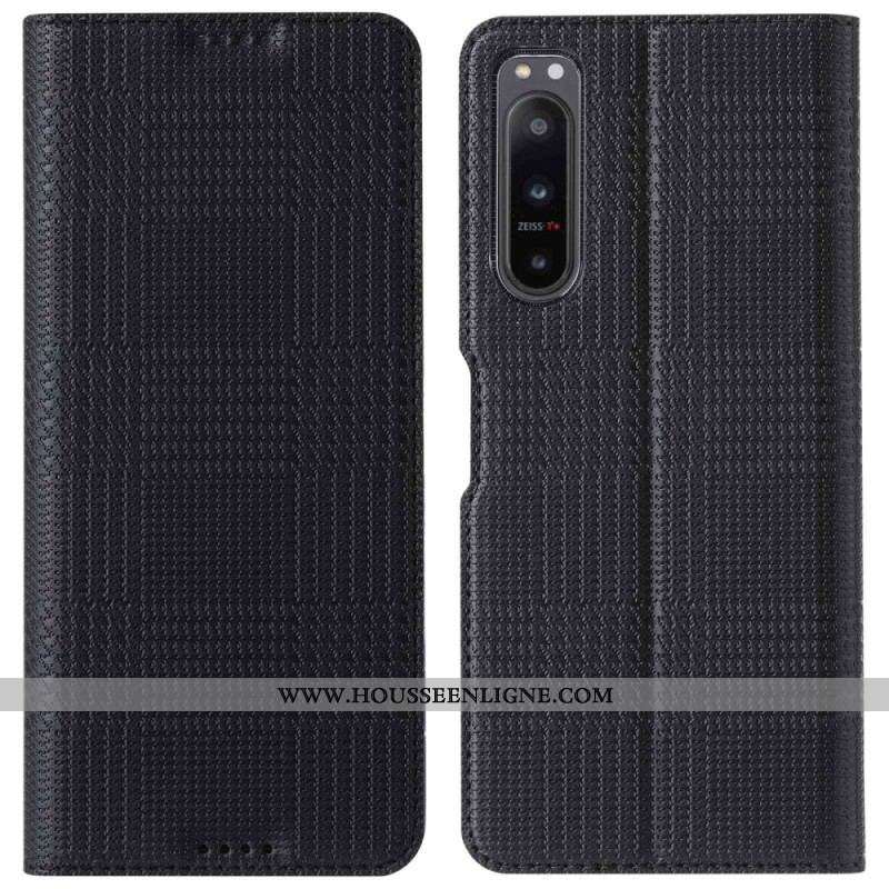 Flip Cover Sony Xperia 5 IV Tissu VILI