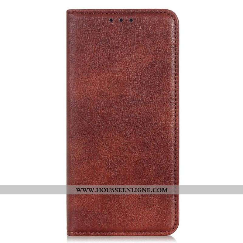 Flip Cover Sony Xperia Pro-I Cuir Litchi Fendu