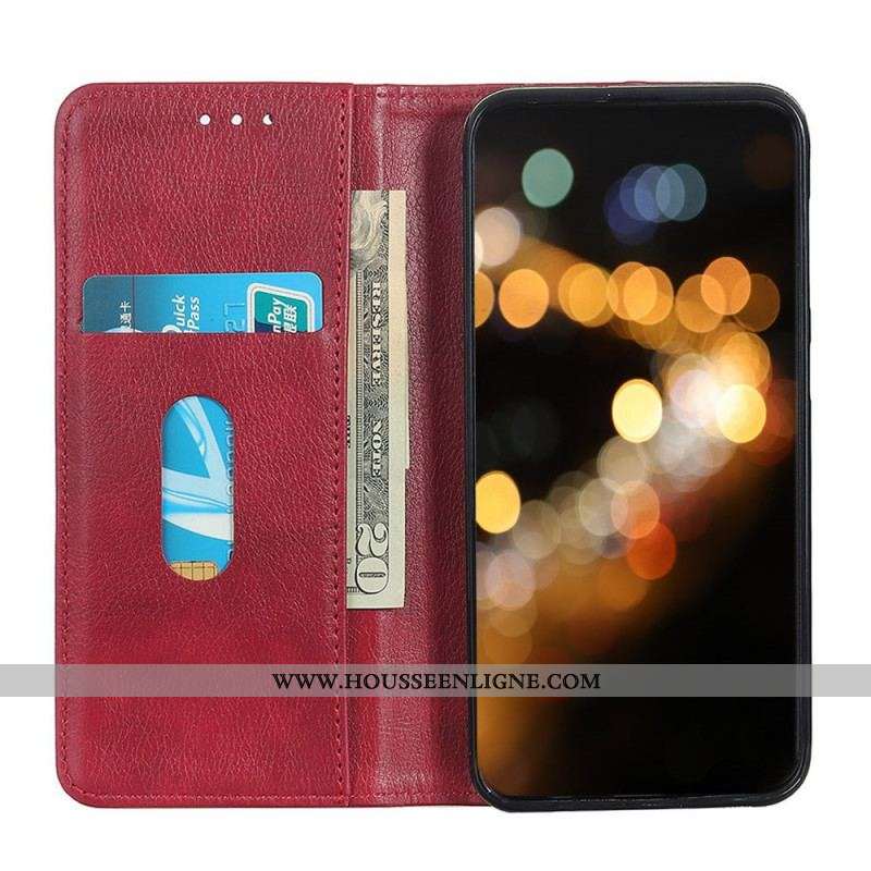 Flip Cover Sony Xperia Pro-I Cuir Litchi Fendu