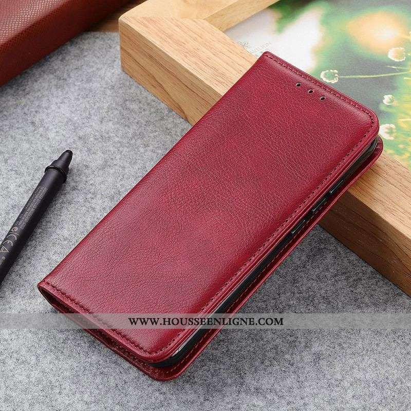 Flip Cover Sony Xperia Pro-I Cuir Litchi Fendu