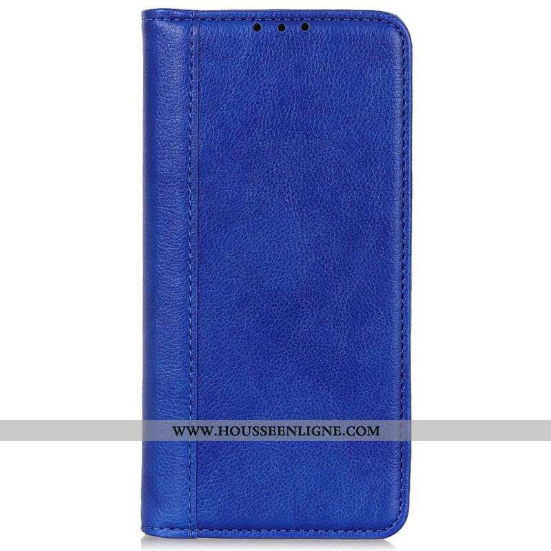 Flip Cover Sony Xperia Pro-I Cuir Litchi Fendu Élégance