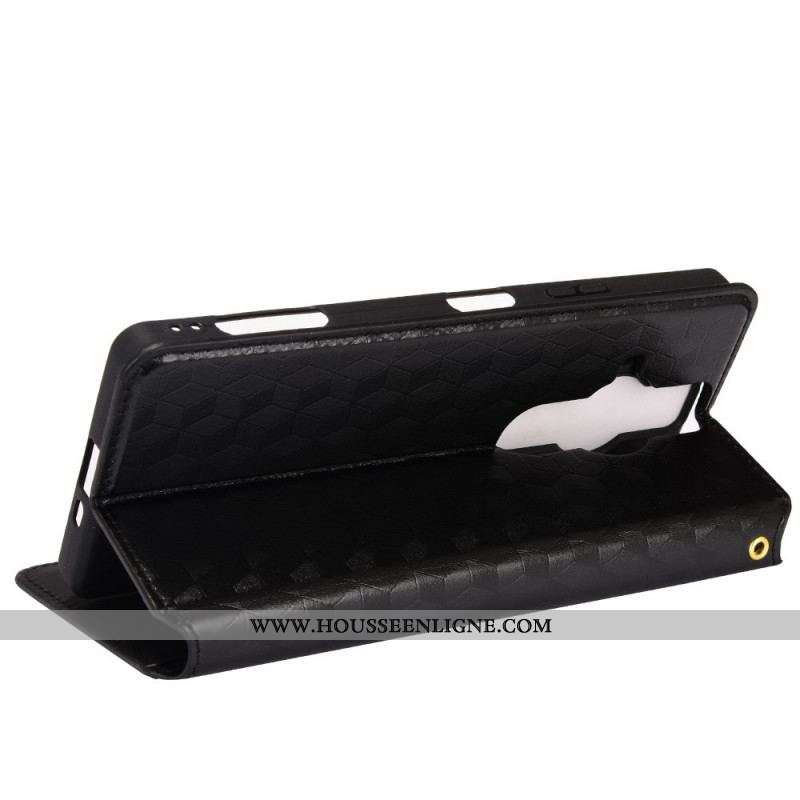Flip Cover Sony Xperia Pro-I Effet Cuir Diamant