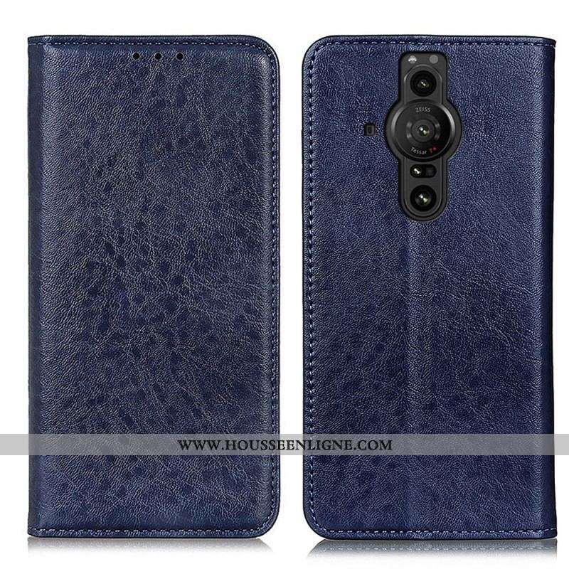 Flip Cover Sony Xperia Pro-I Simili Cuir Texturé