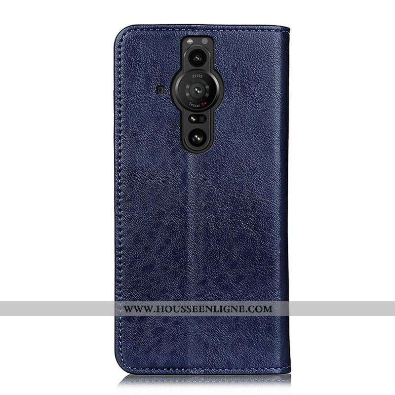 Flip Cover Sony Xperia Pro-I Simili Cuir Texturé