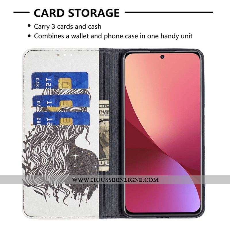 Flip Cover  Xiaomi 12 / 12X  Jolie Chevelure