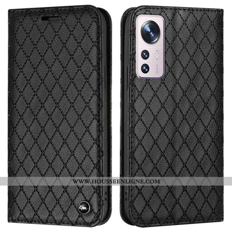 Flip Cover Xiaomi 12 / 12X Losanges RFID