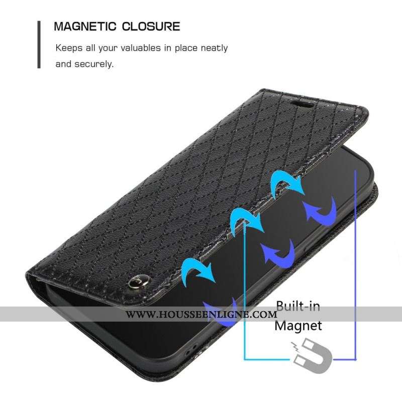 Flip Cover Xiaomi 12 / 12X Losanges RFID