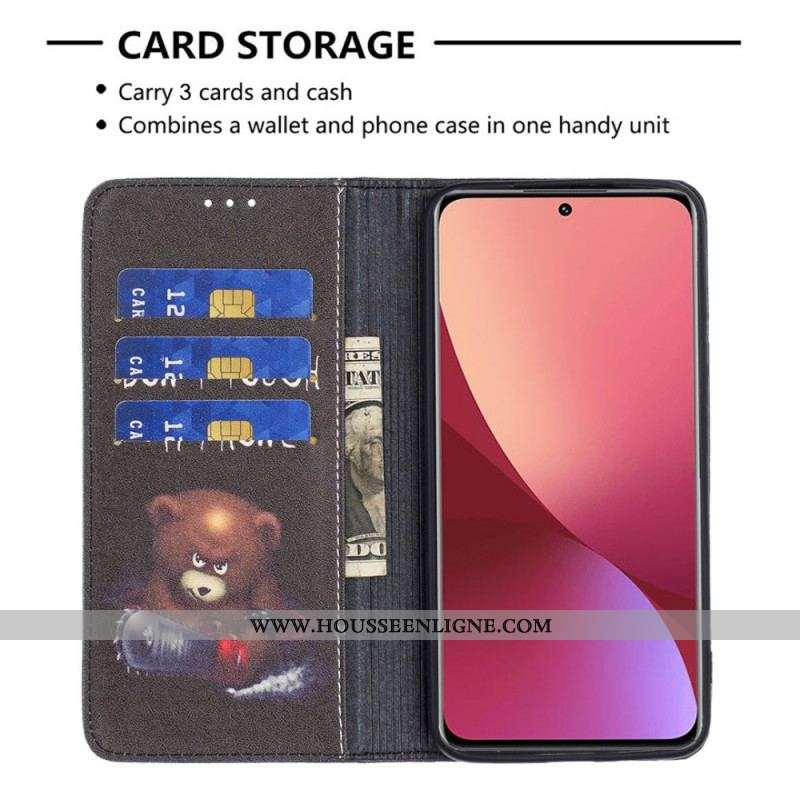 Flip Cover  Xiaomi 12 / 12X  Ours Dangereux