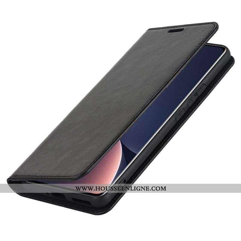 Flip Cover Xiaomi 12 Pro Cuir Véritable