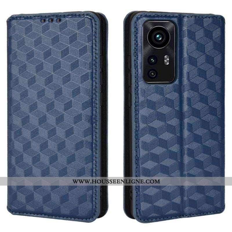 Flip Cover Xiaomi 12 Pro Effet Cuir Diamant
