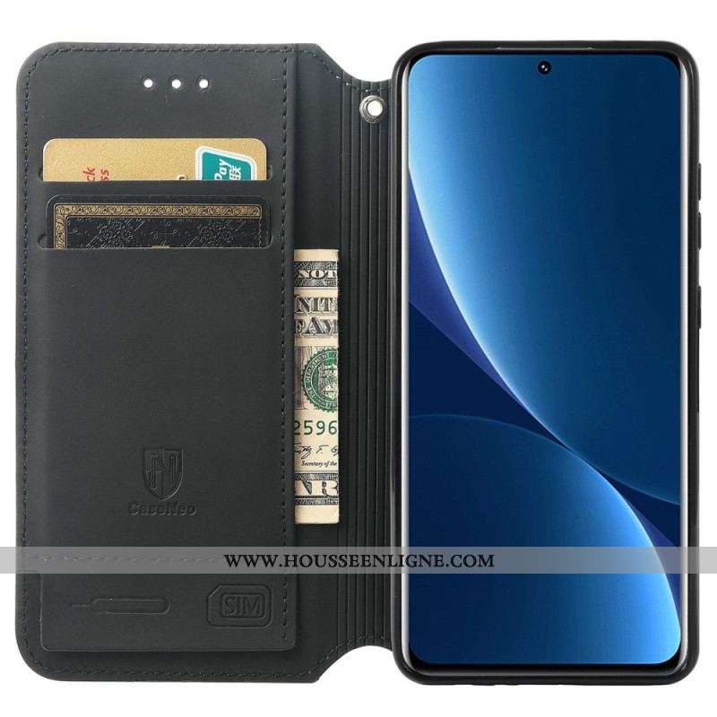 Flip Cover Xiaomi 12T / 12T Pro Design RFID Caseneo