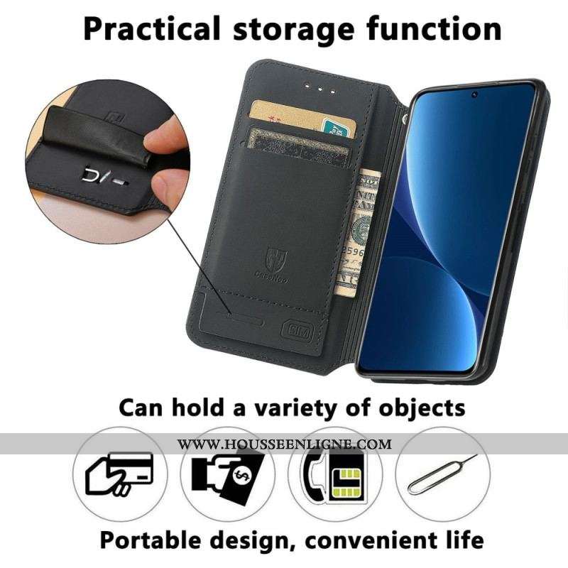 Flip Cover Xiaomi 12T / 12T Pro Design RFID Caseneo