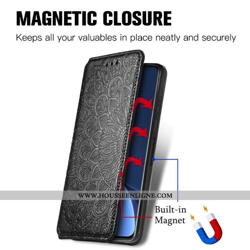 Flip Cover Xiaomi 12T / 12T Pro Feuilles Tribales