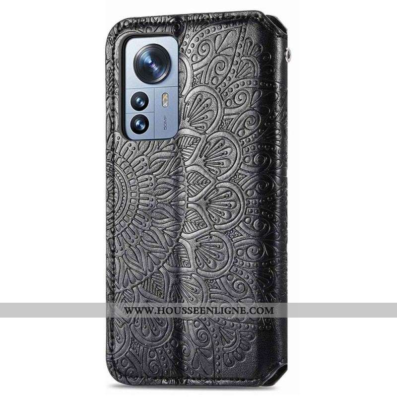 Flip Cover Xiaomi 12T / 12T Pro Feuilles Tribales