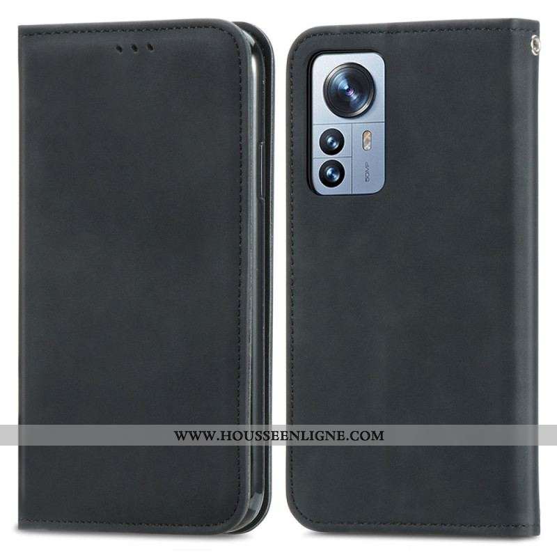 Flip Cover Xiaomi 12T / 12T Pro Série Vintage