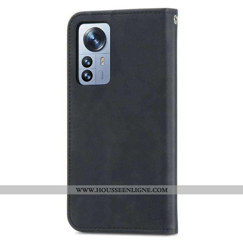 Flip Cover Xiaomi 12T / 12T Pro Série Vintage