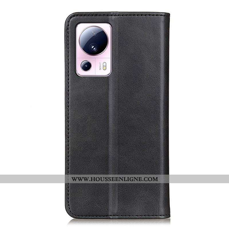 Flip Cover Xiaomi 13 Lite Cuir Fendu