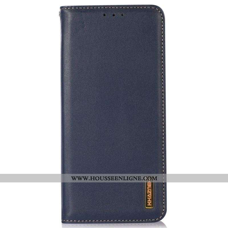 Flip Cover Xiaomi 13 Lite RFID Cuir Véritable KHAZNEH