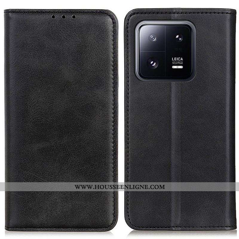 Flip Cover Xiaomi 13 Pro Cuir Fendu
