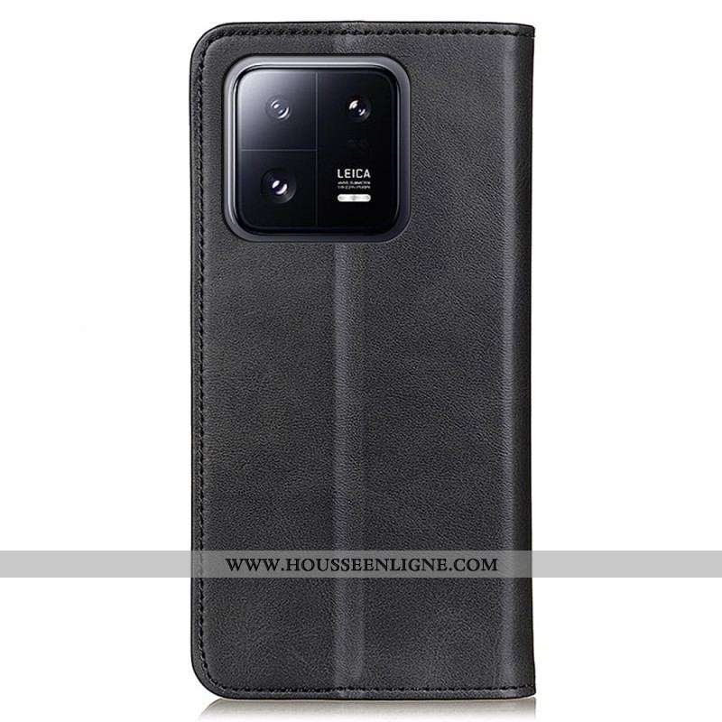 Flip Cover Xiaomi 13 Pro Cuir Fendu