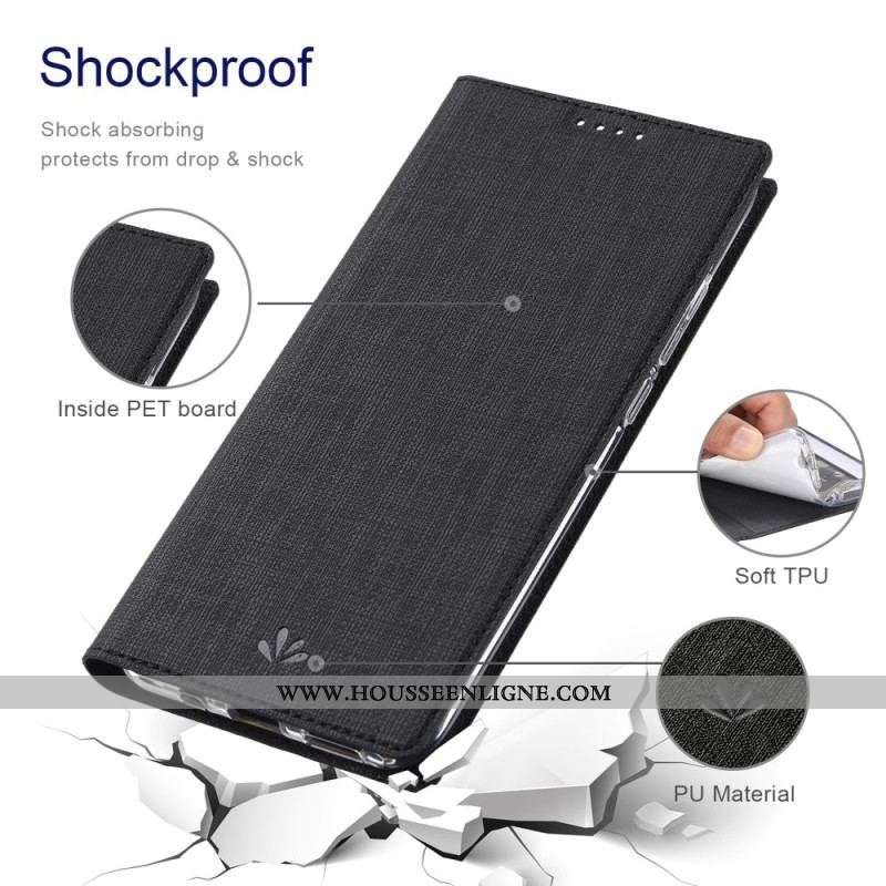 Flip Cover Xiaomi 13 Pro Texture Tissu VILI