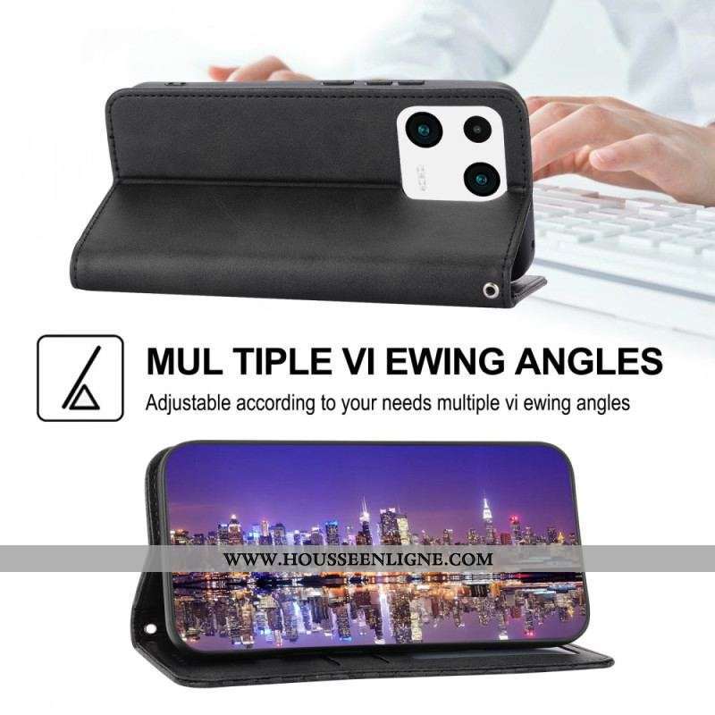 Flip Cover Xiaomi 13 Style Cuir Motif 3D