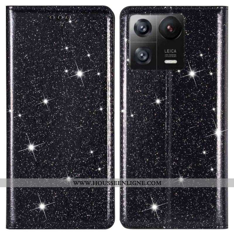 Flip Cover Xiaomi 13 Style Paillettes