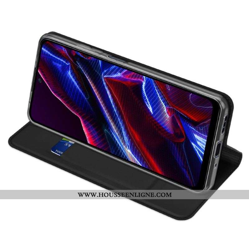 Flip Cover Xiaomi Reddmi Note 12/Poco X5 5G Skin-Pro Series Dux Ducis
