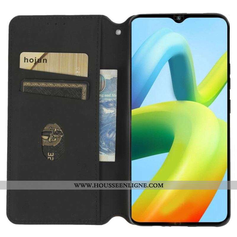 Flip Cover Xiaomi Redmi A1 Effet Cuir Cubes 3D