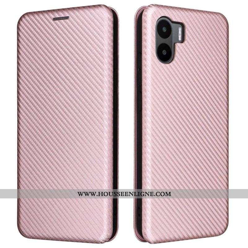 Flip Cover Xiaomi Redmi A1 Fibre Carbone