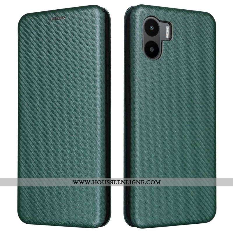 Flip Cover Xiaomi Redmi A1 Fibre Carbone