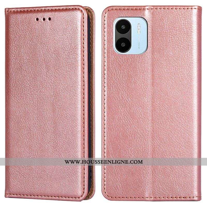 Flip Cover Xiaomi Redmi A1 Simili Cuir Coutures